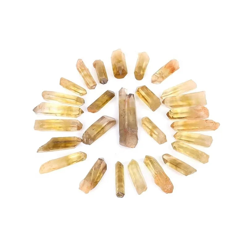 New Arrival Brazil Citrine Crystal Specimens Polished Natural Point Reiki Healing Raw Crystal Image Home Decoration 4-6cm