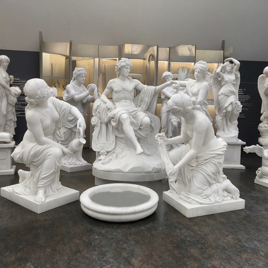 Custom Art Stone Crafts  Michelangelo Marble David Statue