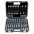 GTYPRO 1/2 Drive 26pcs XZN Bit Socket Set Taiwan Quality S2 CR-V Internal Multi-tooth XZN Socket Screwdriver M4-M18 55MM 200MM
