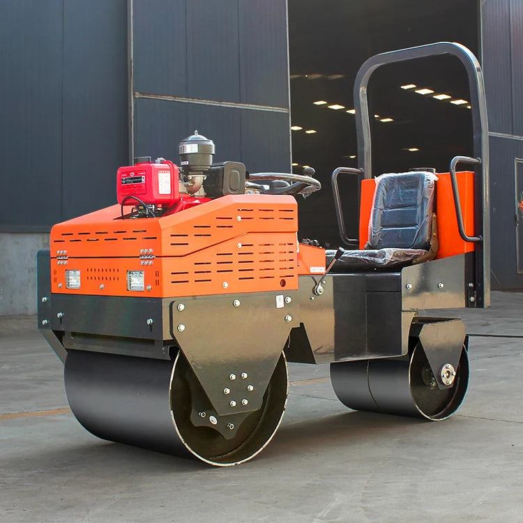 Construction Machinery 1 Ton 2 Ton 3 Ton Diesel Compactor Road Roller Double Drum Low Price Vibratory Roller Pump Core
