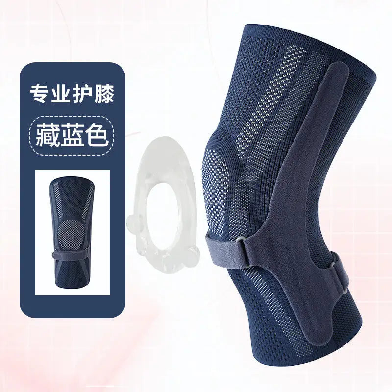 New Silicone Knee Pain Relief Pads Compression Knee Support Brace with Belt for Sports