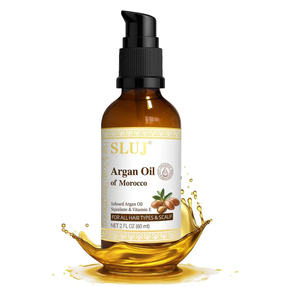 SLUJ Repair Argan Oil Dry Frizzy Make Hair Growing Keratin Hair Care Smooth and Shiny Natural Hair Oil Oem Odm