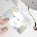 U-HOME Custom Print Shape Modern Design High Water Absorbent Best Selling Home Stone Bath Floor Mat