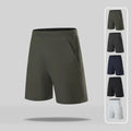 Wholesale Men's Quick Dry Athletic Workout Gym Shorts Fitness Training Pants 5" Running Shorts with Zipper Pockets