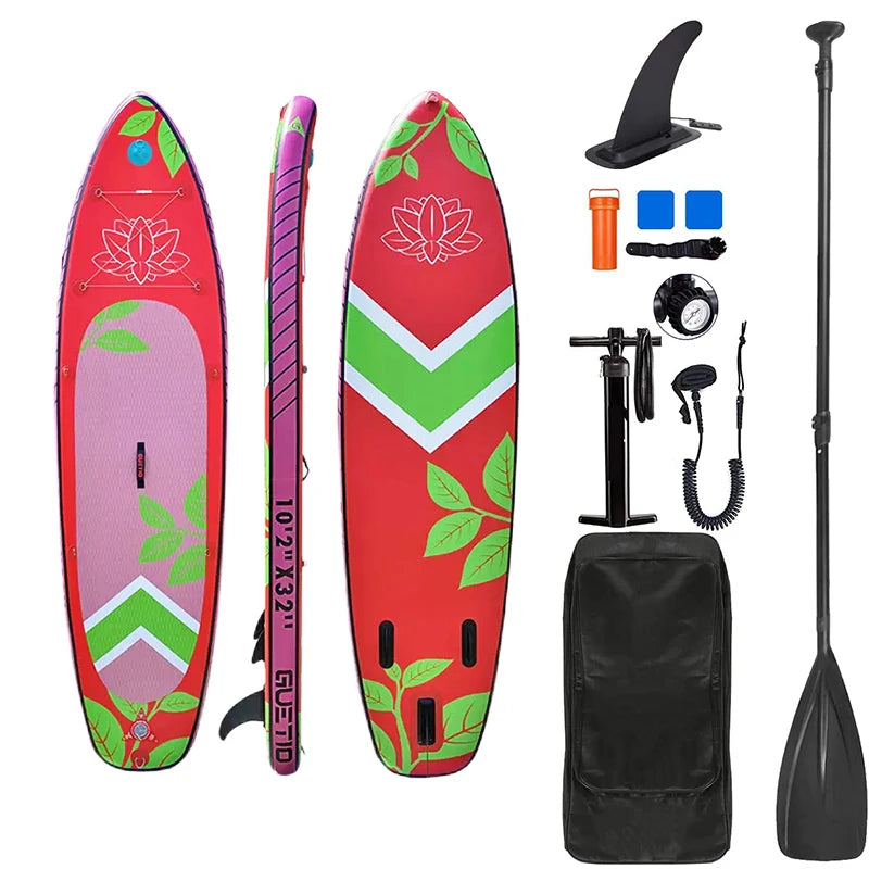 GUETIO Wholesale ISUP OEM Ocean Surfboard Standup Surfing Boards Inflatable SUP Stand up Paddle Board