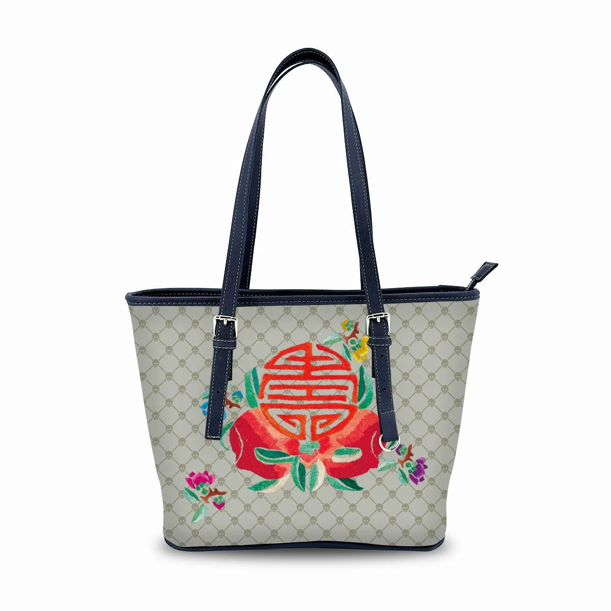 New Luxury PU Leather Tote Bag for Women Waterproof Water Resistant Anti-Theft Zipper Closure Lightweight Tote Bag for Daily Use