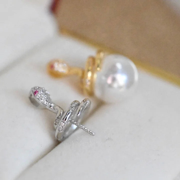 P1603 11-12mm DIY Natural  Freshwater Pearl Charm Pendant Necklace Accessory 925 Sterling Silver Jewelry for Women Without Chain