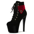 17cm Black Round Toe Stiletto Platform Fashion Model Show High Heels Large High Heels Single Shoes Crossdresser Shoes