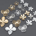 MA80 20pcs/lot Nickel Free 18k Gold Rhodium Plated Copper Charms Jewelry Making Supplies DIY Flower Accessories Bag Packaging MegaBDM