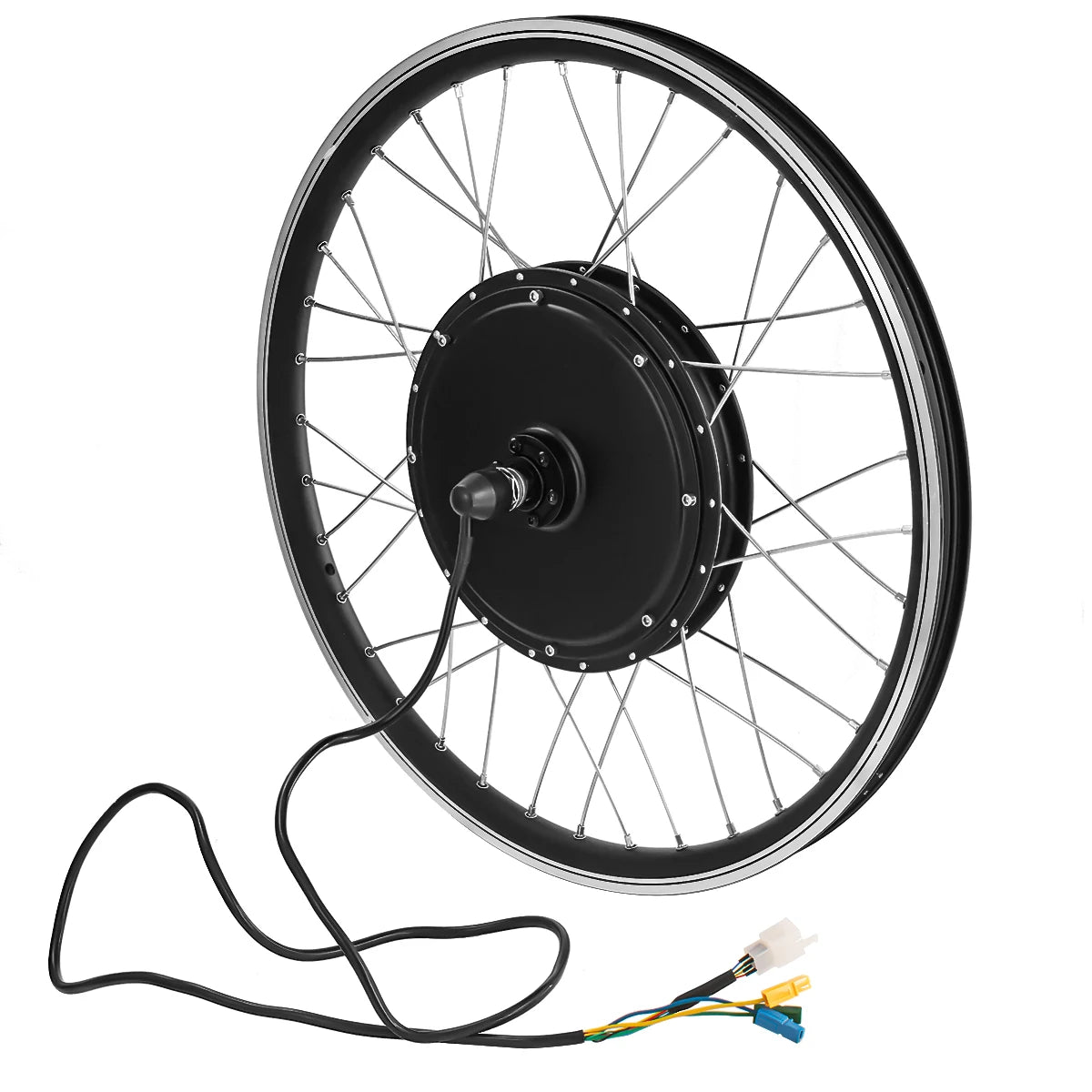 48V 1500W Rear Hub Motor Wheel Conversion Kit for Electric Bike 20-28 Inch 700C with LCD Display Lithium Battery Power Supply