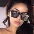 New European American Fashion Big Frame Personality Street Sunglasses Trend Sunglasses UV 400 Protection PC Frame Unisex