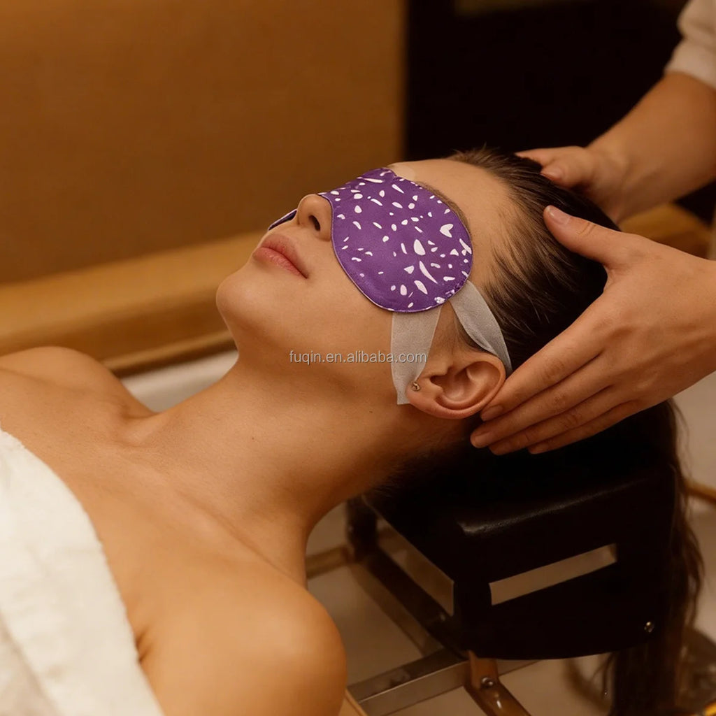 Private Label Dry Self Heating Hot Eye Compress Self Warming Heated Steam Eye Masks Manufacturer
