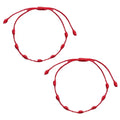 HOT Selling Classic Friendship Bracelet Adjustable 7 Knots Red String Bracelet Handmade Jewelry Good Luck Amulet Rope Bracelet