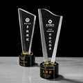 WZ Cheap Wholesale 3d Laser Engraved Crystal Trophies Customized Crystal Glass Trophy Award for Souvenir