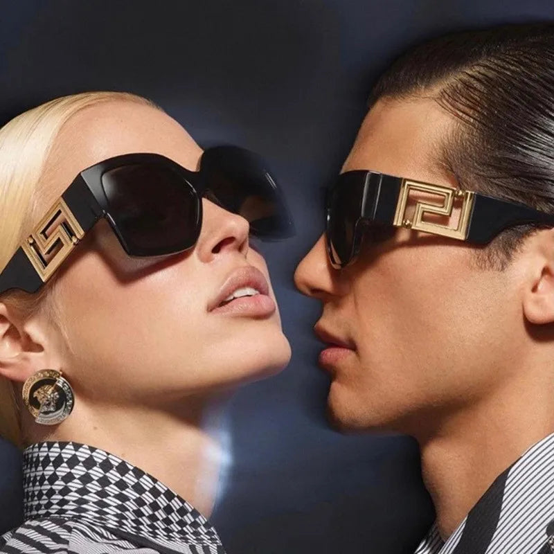 Women's Square Wide Leg Personality Sunglasses European and American Large Frame Trend Sunglasses