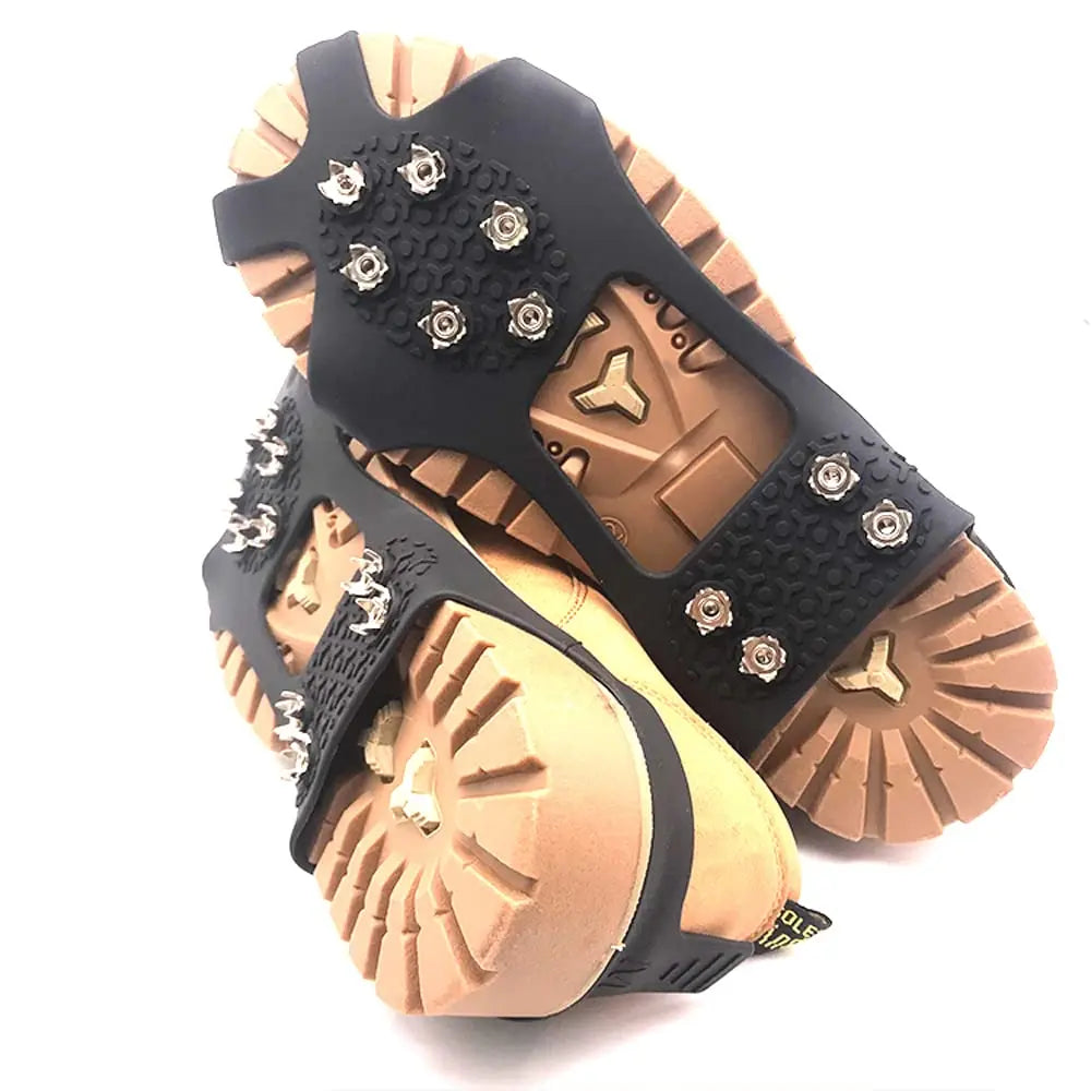 2023 New Tpe Anti Slip Ice Shoe Boot Grips Elastic Crampon Snow Spikes Traction Cleats Crampon for Climbing
