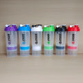 Personalized Bpa Free 500ml Three Layer Plastic Clear Workout Gym Fitness Protein Shaker Bottle With Custom Logo