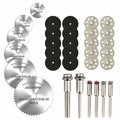 32pcs Diamond Cutting Discs Metal Saw Blade Set HCS Mini Circular Saw Blade for Dremel Rotary Tools Resin Cut-Off Wheels
