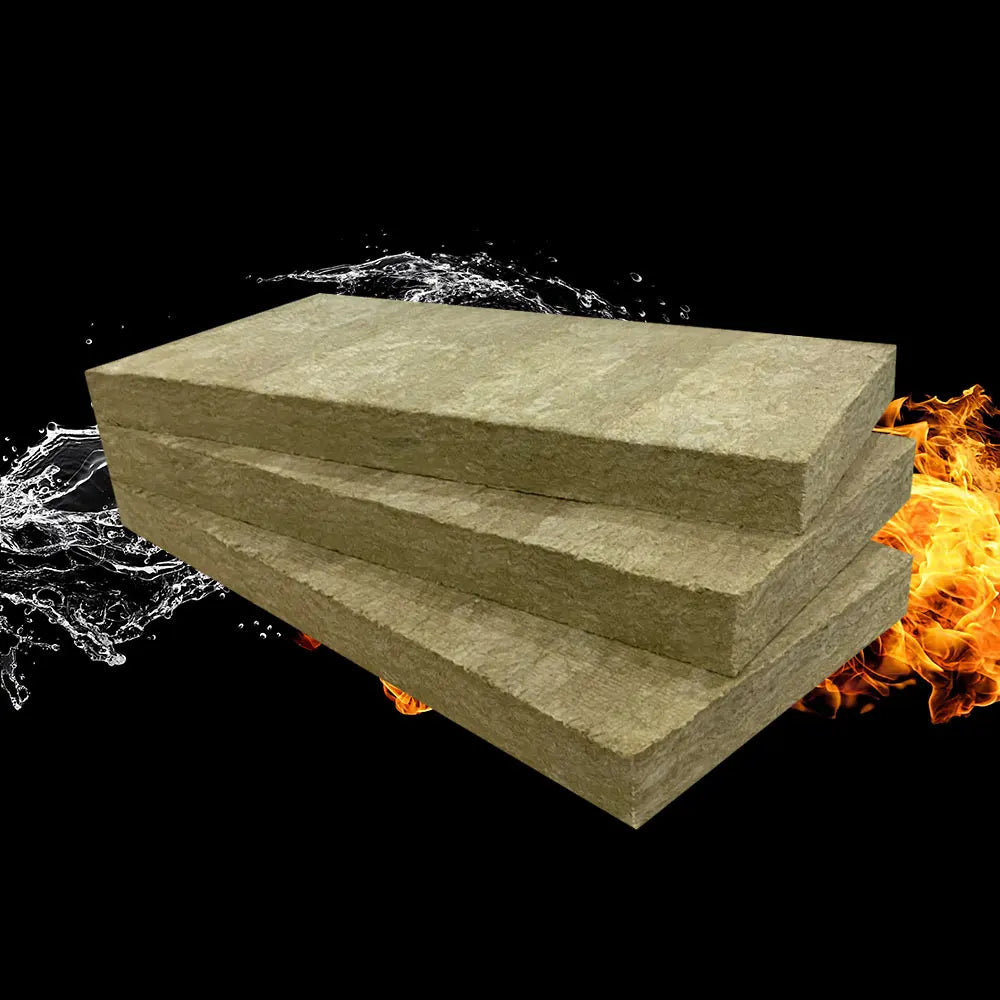64kg/m3 100mm 48kg/m3 100mm Thickness Metal System Sandwich Panel Insulation Rock Wool Panel Board MegaBDM