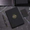 Custom Black Paper Notebook A5 Size Planner With Pen