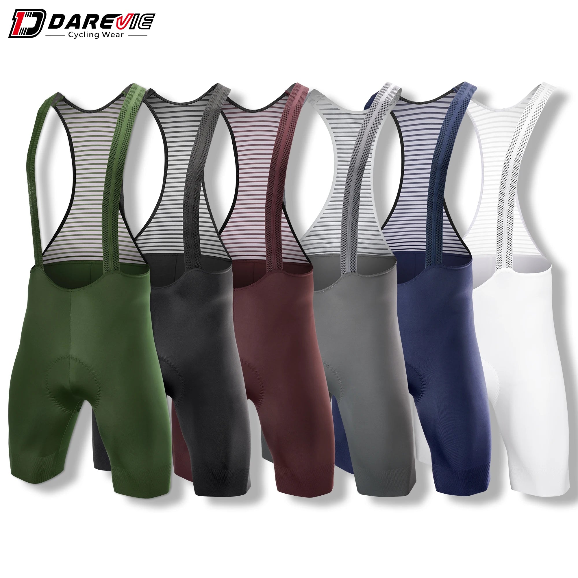 Darevie Custom Multi Solid Color Compression Soft Padded Bicycle Shorts Cycling Bib Shorts