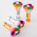 Wholesale Gold Silver Nail Dust Cleaning Brush Make up Washer Nail Art Dust Remover Mini Nail Dust Brush