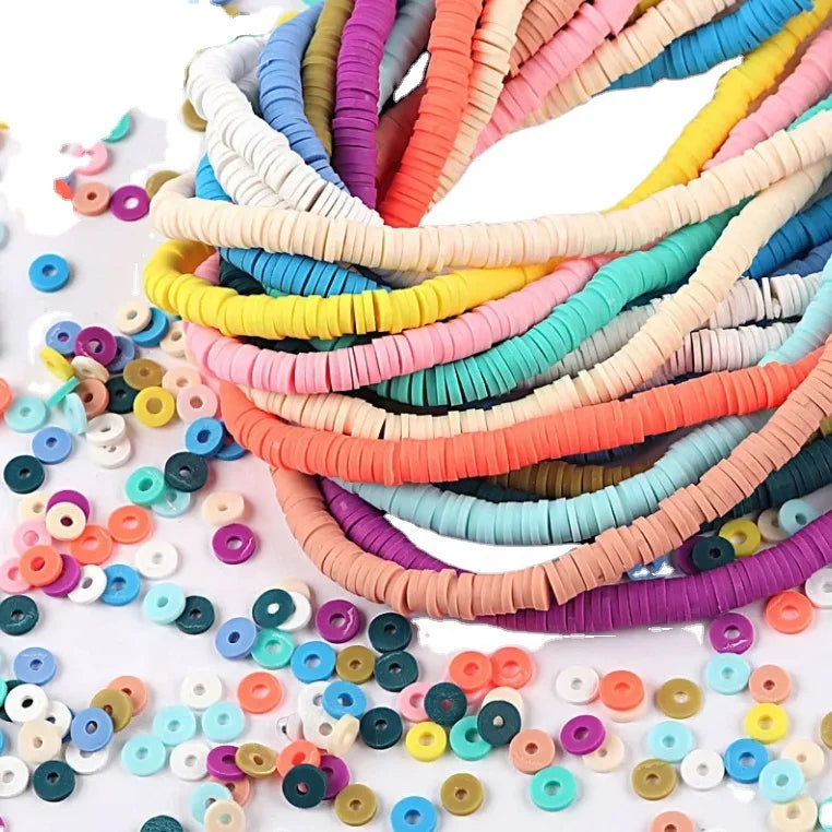 Wholesale 3/ 4/5/ 6mm Round Polymer Clay Beads  for DIY Jewelry Necklace Bracelet Earring Making