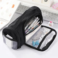 Customized Black Pencil Cases See Through Clear PVC Pencil Bags for School Office