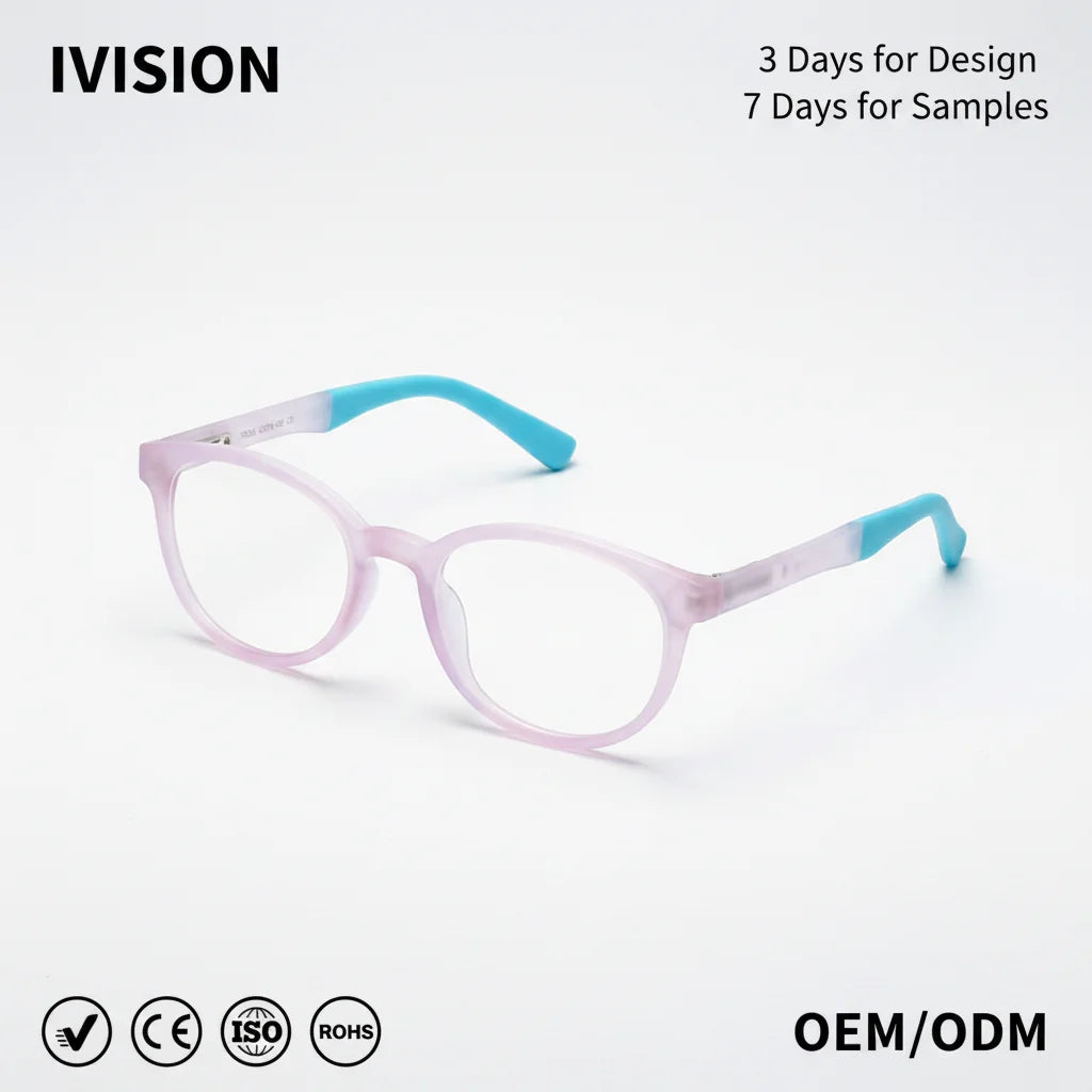 Children's TR90 Glasses Frame Boy Primary School Student Anti-blue Light Silicone Nose Pads Myopia High-grade Glasses