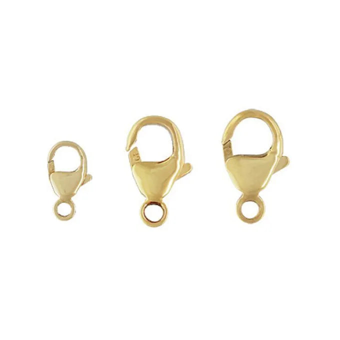 GFR021 Jewelry Findings 14K Gold Filled Oval Lobster Clasps