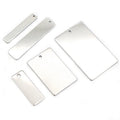 10pc/lot No Fade Charms Stainless Steel Rectangle Charms Connector for Necklace Pendant DIY Jewelry Making Findings