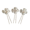 Fashion Big Ceramic Flower Accessories Hair Jewelry Bridal Headpiece Wedding Hair Pins for Women Girls