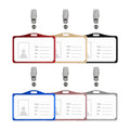 Metal Badge Holder Id Card Holder Lanyard With logo Custom