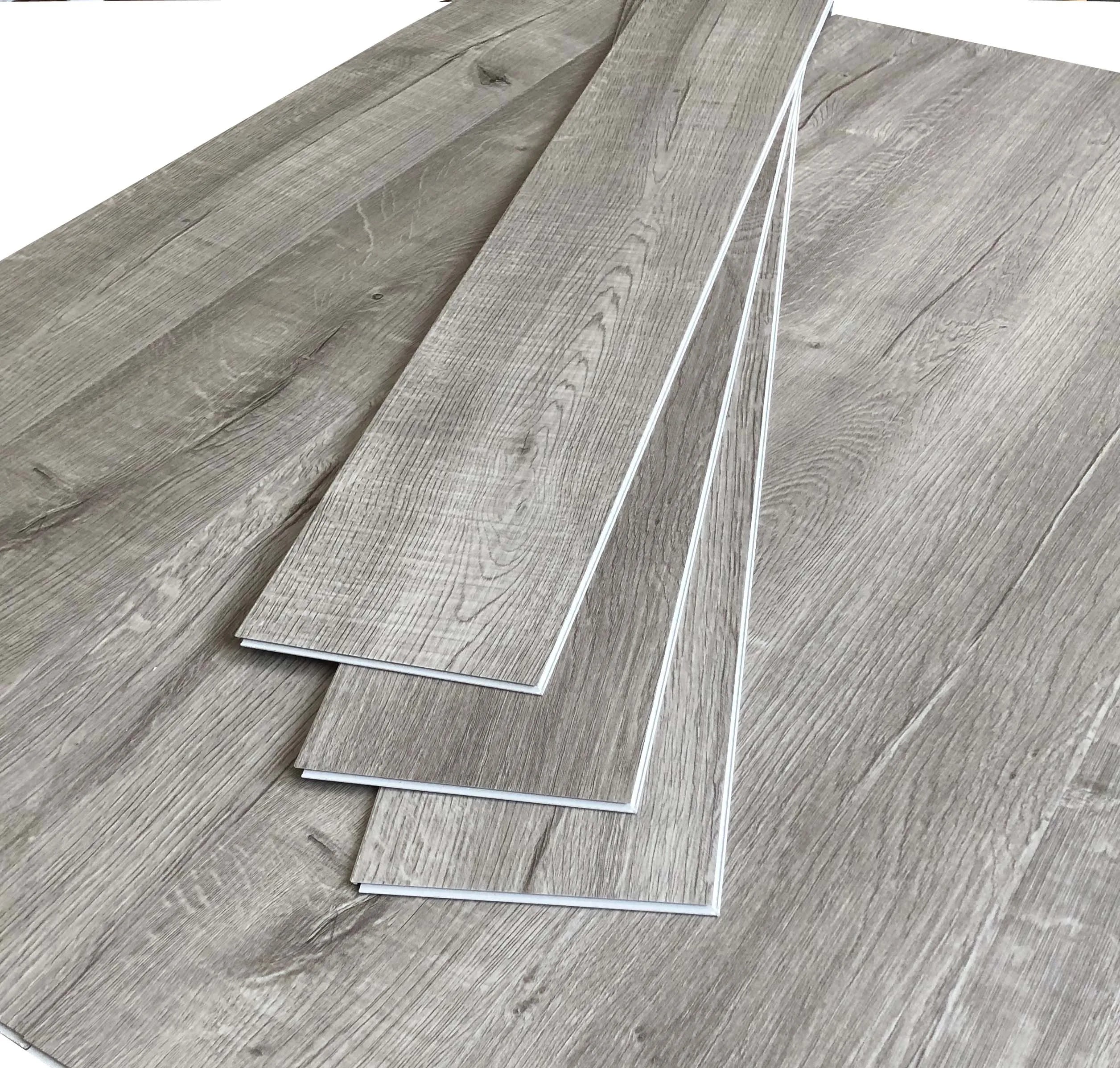 Waterproof Wood Grain PVC Click SPC Vinyl Plank Flooring 4mm-8mm for Home Hotel Decoration Plastic Material Graphic Design