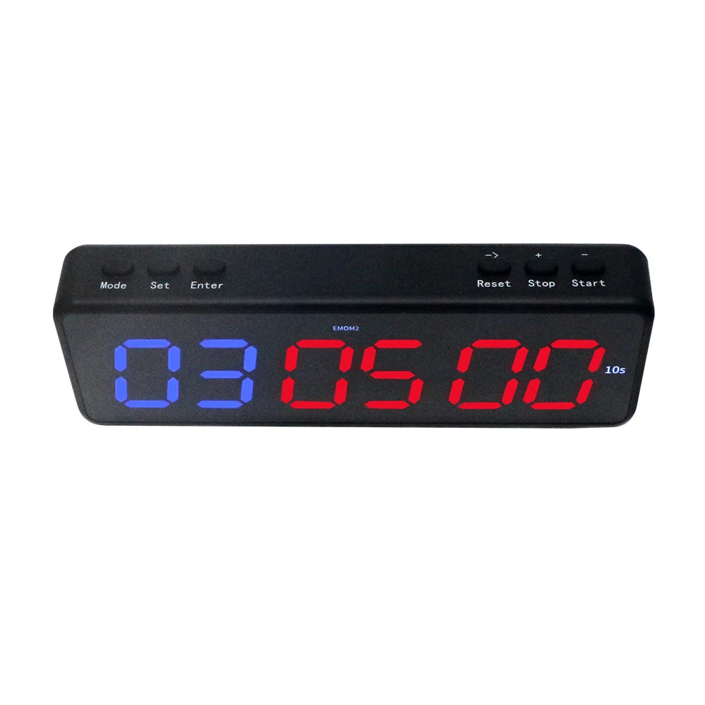 Mobile APP Control Gym Fitness Interval Workouts Stopwatch Clock LED Digital Count up Countdown Timer With Sound Remind