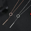 2021 Korean Shinny 925 Sterling Silver Round Pendant Necklace for Women Rhodium Plated Link Chain for Wedding or Gift