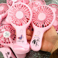 Portable Usb Rechargeable  Mini Handheld Fan Pocket Hand Fan Lollipop Mini Handheld Outdoor Travel Fan