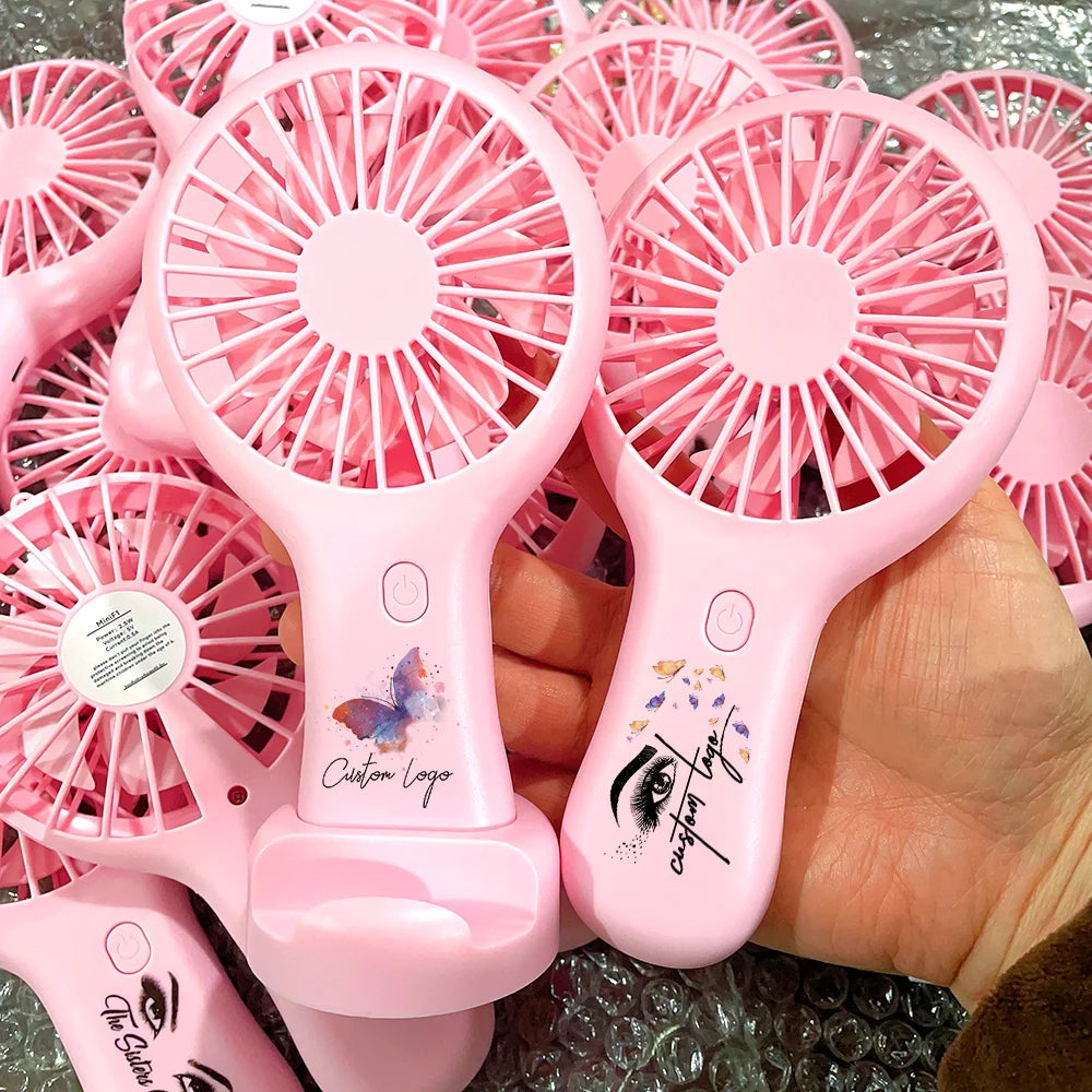Portable Usb Rechargeable  Mini Handheld Fan Pocket Hand Fan Lollipop Mini Handheld Outdoor Travel Fan