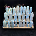 Natural Wholesale Price Crystal  Tower Blue Hemimorphite Point Blue Argonite Tower   for Healing