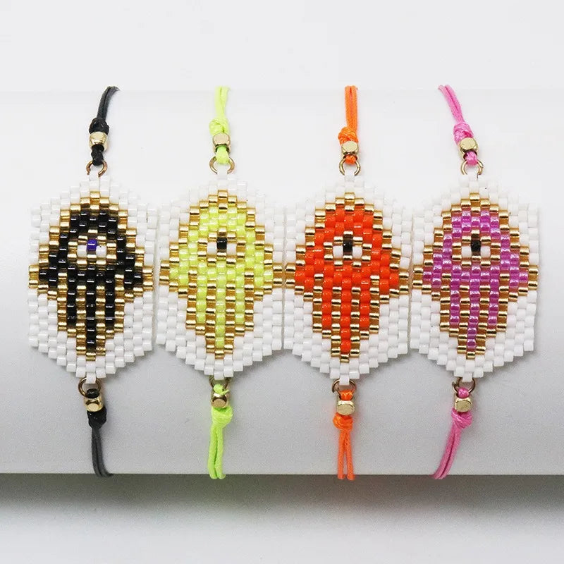 Handmade Bohemian Macrame Bead Bracelet with Unique Metacarpus Pattern Best Simple Jewelry for Lovers Beads Bracelets Women