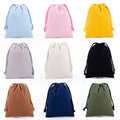 Customized Heavy Duty Plain Personalized Colorful Fabric Eco Muslin Linen Pouch Bag Small Nautical Canvas Cotton Drawstring Bag