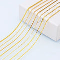 Gold Lady O-Shaped Jewelry Water Wave Gold Plated Over Brass Ready Made Necklace