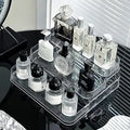 High-Grade Acrylic Perfume Display Rack Skin Care Lotion Cosmetics Organizer Transparent Storage Box Elegant Desktop Entrance