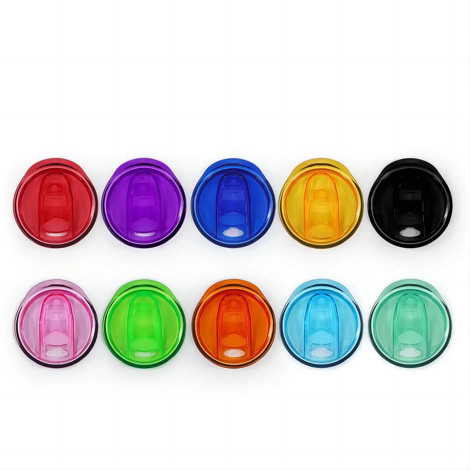 Wholesale Replacement Leakproof Sliding Lid Plastic Lid With Straw Hole for 20oz 16oz Tumbler