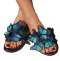 2021 Women Sandals Butterfly Summer Slippers Bow Embroidery Girl Slides Sandals Beach Sandals Shoes Female