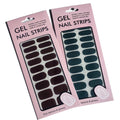 Hot Sale Non-toxic HEMA-Free Press on Nail Polish No UV Lamp Gel Nail Wraps 22 Strips UV FREE Gel Nail Wraps Stickers