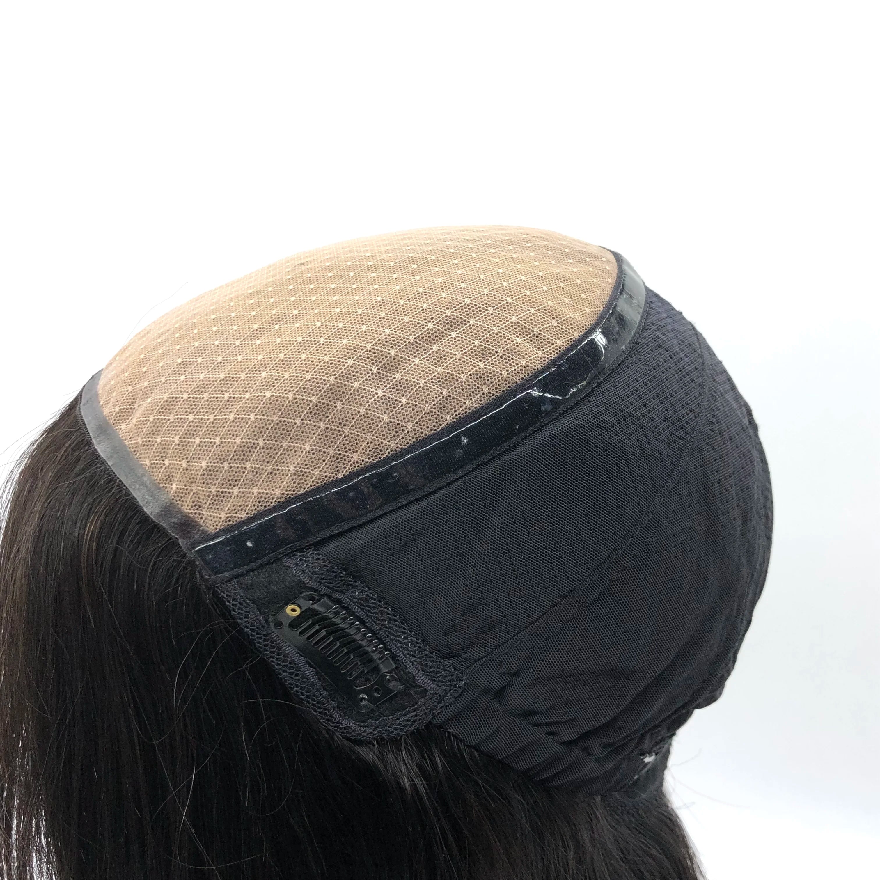 AU Highest Quality Wholesale Real Hair Hidden Knot Natural Scalp 6x6 Hand Tied Silk Base Full  Wig for Women