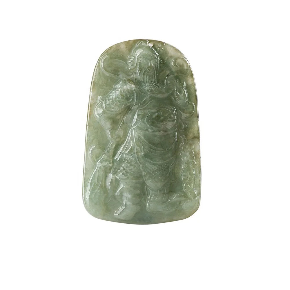 Popular Products 2024 Jadeite Guan Yin Pendant of Mercy Buddhism Brave Troops Necklace Fashion Jewelry for Lady