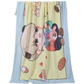Custom 100% Polyester Dot & Solid Patterned Towel Throw Blanket Super Soft Coral Fleece Four Seasons Use Portable