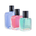 New Design 30ml 50ml 100ml Empty Clear Square Shape Sprayer Perfume Glass Bottle